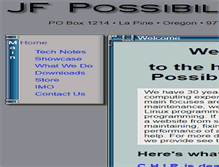 Tablet Screenshot of jfpossibilities.com